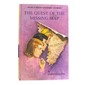 VTG 1969 Nancy Drew #19 The Quest of the Missing Map Book, HC
